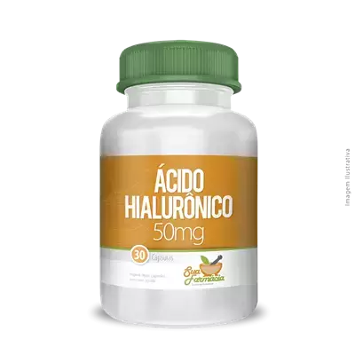 Ácido Hialurônico 50mg 30 Cápsulas