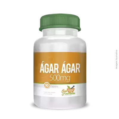 Ágar Ágar 500mg 90 Cápsulas
