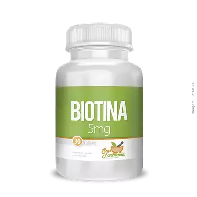 Biotina 5mg 30 Cápsulas